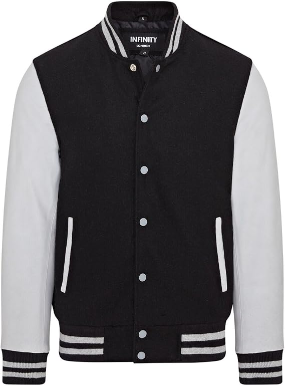 Letterman Baseball Wool Leather Varsity Bomber Jacket