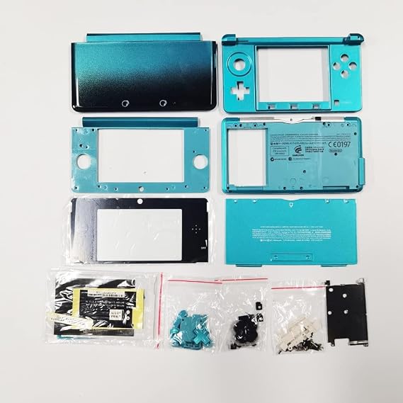 Replacement Full Set Housing Cover Case for Nintendo 3DS (Blue)