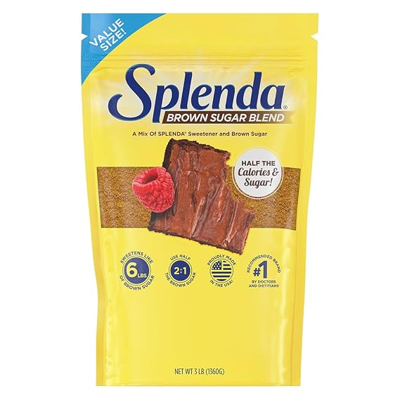 SPLENDA Brown Sugar Blend Low Calorie Sweetener for Baking, 3 Pound