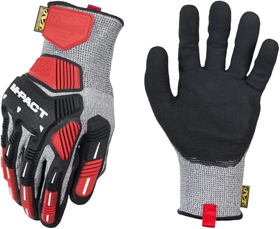 Mechanix Wear: M-Pact Knit CR5A5 Work Gloves (Large, Grey/Black)