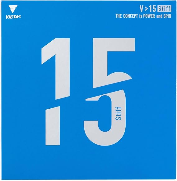 Victoras 020521 Table Tennis Rubber V>15 Stiff Stiff High Energy Tension Soft Back Red/Black