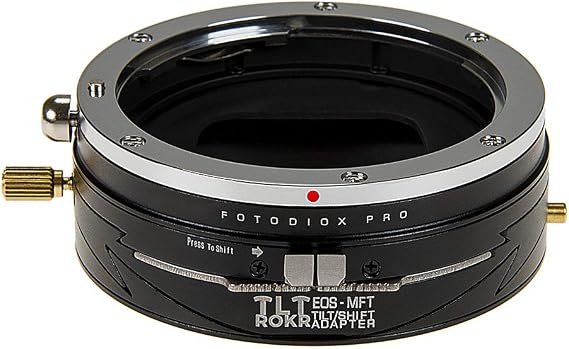 Fotodiox Pro Tlt Rokr - Tilt/Shift Lens Mount Adapter for Canon EOS (EF/EF-S) D/SLR Lenses to Micro Four Thirds (MFT, M4/3) Mount Mirrorless Camera Body