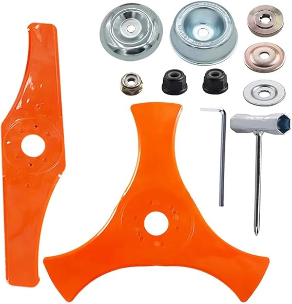 String Trimmer Blade 2T12inch Safe Plastic Blade Trimmer Head Lawn Mower Accessories Electric Trimmer Parts Garden Tools(Combination C)