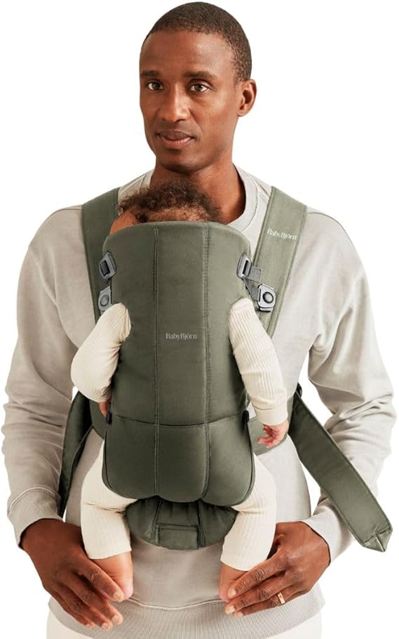 BabyBjörn Kanguru Mini 3D Cotton/Dark Green
