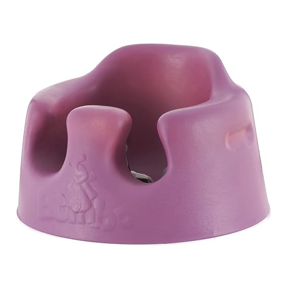 Bumbo B10013 Baby Infant Soft Foam Comfortable Wide Floor Seat with 3 Point Adjustable Harness, Grape Purple
