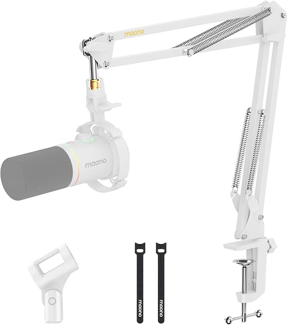 MAONO BA20 Adjustable Mic Boom Arm, Metal Suspension Desk Stand