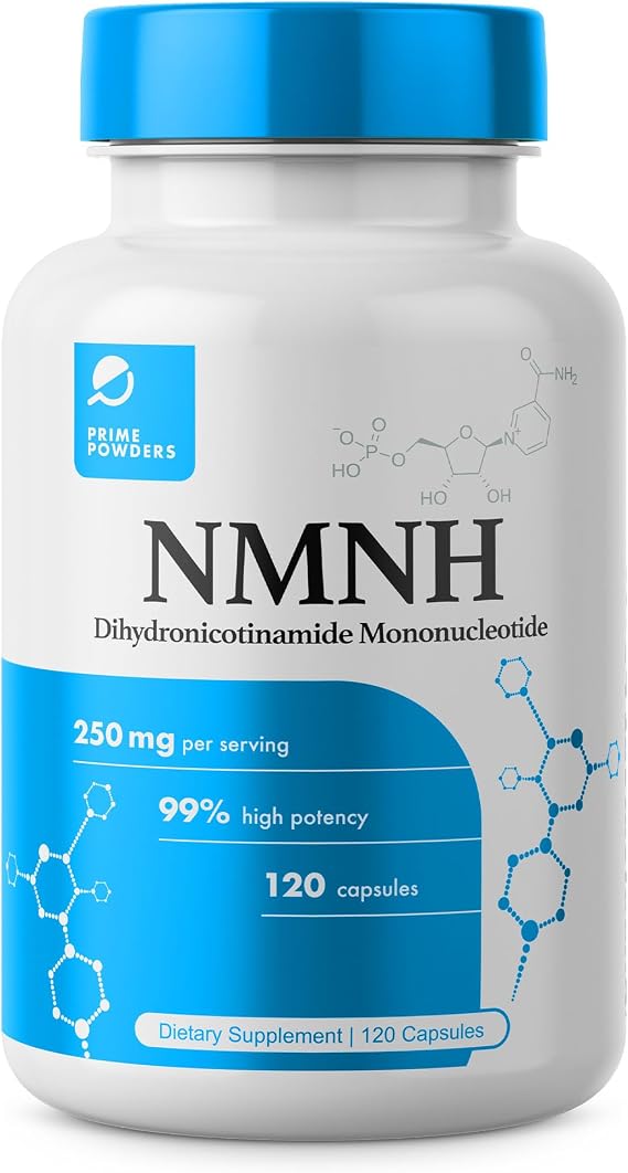 Prime Powders NMNH Capsules, Dihydronicotinamide NAD+ Support, 120 Count