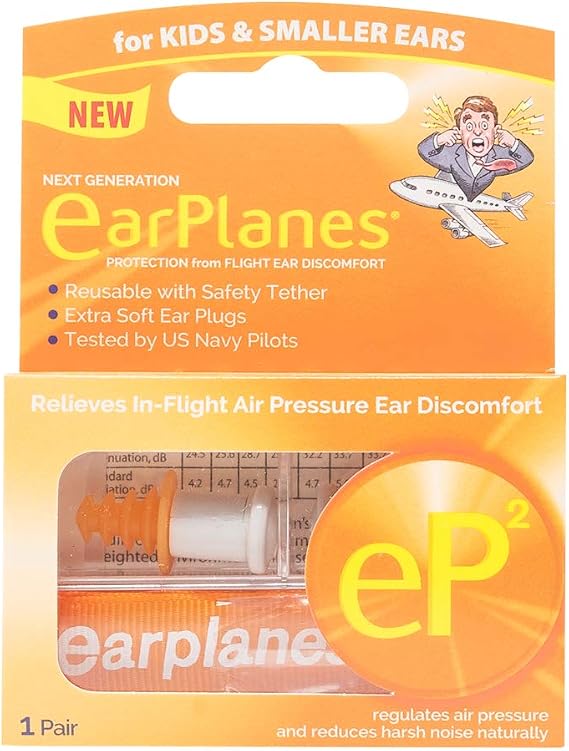 eP2 for Kids by Cirrus Healthcare 1 EarPlanes Reusable Pair (1 Reusable Pair)
