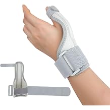 Thumb Splint, 1 Pcs Grey Thumb Support, Adjustable Thumbs Spica Splint, Ambidextrous Relieves Tendonitis/Carpal Tunnel Syndrome/Sprain Pain (Grey)