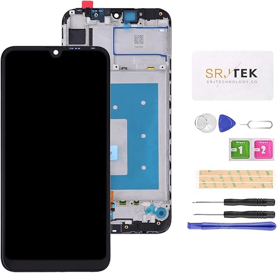 Screen Replacement for Huawei Y7 Prime 2019 / Y7 2019 Dub-LX2 L22 L21 LX1 LX3 L23 / Y7 Pro 2019 Mobile Phone LCD Display Touch Digitizer Assembly Glass Repair(Black with Frame)