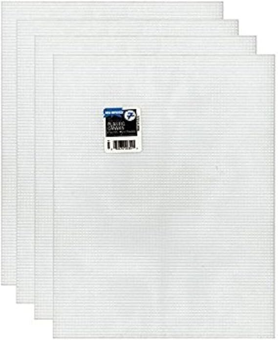 Darice #7 Mesh Plastic Canvas - Clear - 10.5 x 13.5