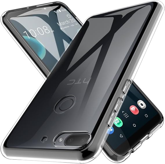 Case for HTC Desire 12 Plus, Ultra [Slim Thin] TPU Rubber Soft Skin Silicone Protective Case Cover for HTC Desire 12 Plus (Clear)