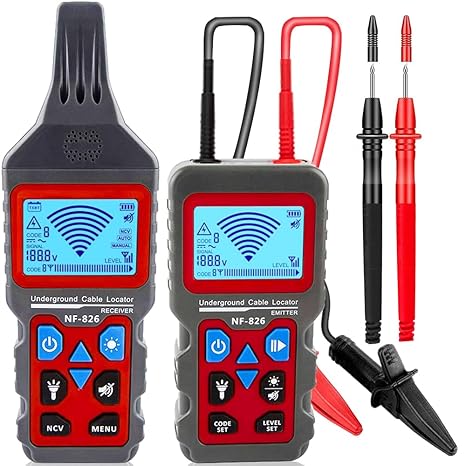 NF-826 Underground Wire Cable Locator & Buried Wire Tracer/Circuit Tracer