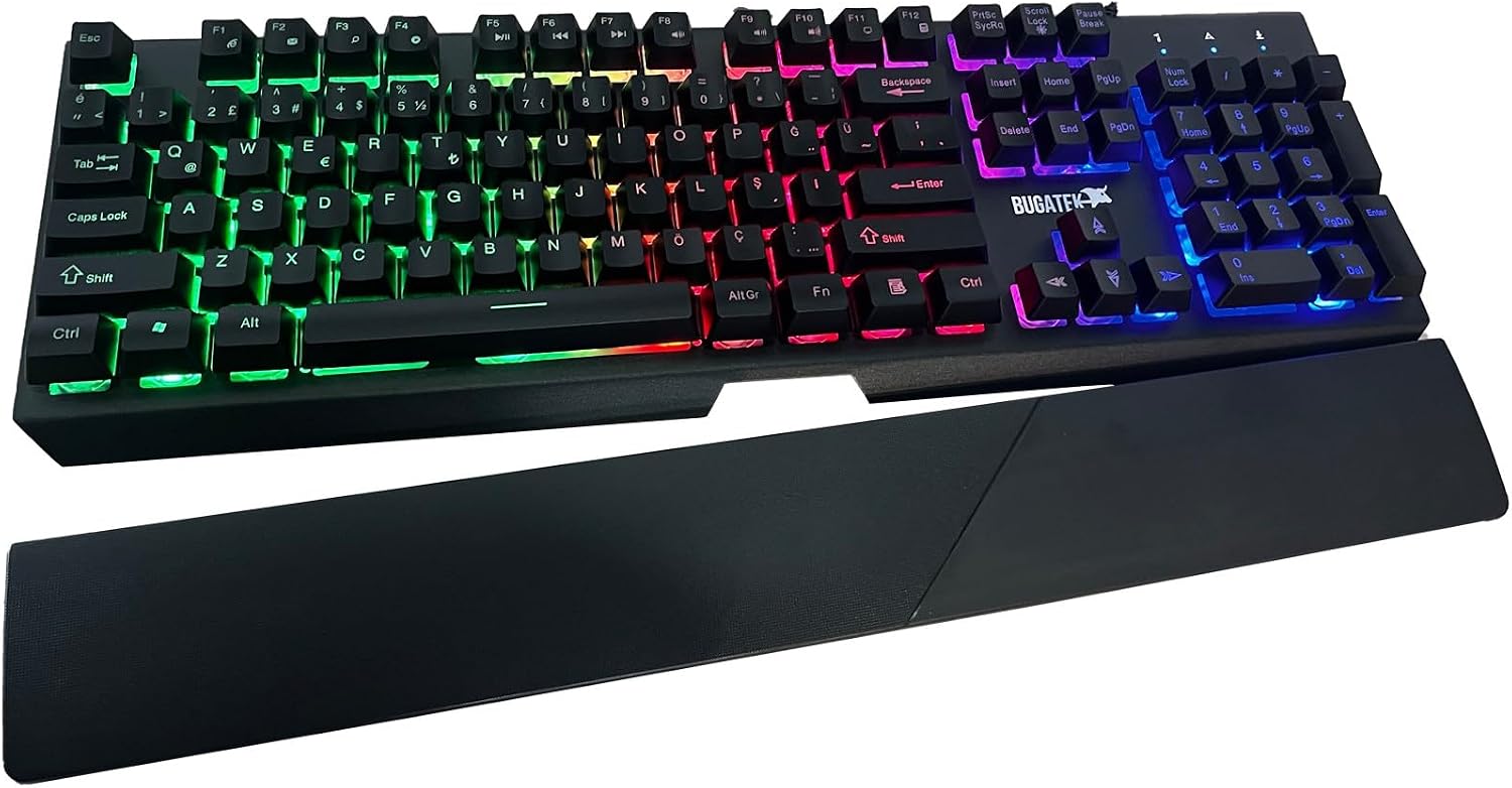 BGGMNG Mekanik Hisli Rainbow Metal Gaming Klavye