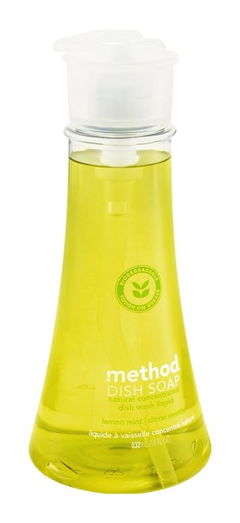 Method Pump Dish Soap,Lemon Mint, 18 Ounce-6 pack