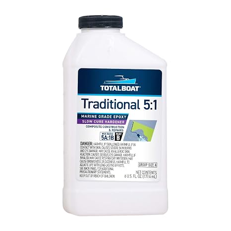 TotalBoat 5:1 Marine Epoxy Slow Hardener - 6 oz for 1 Quart of Resin