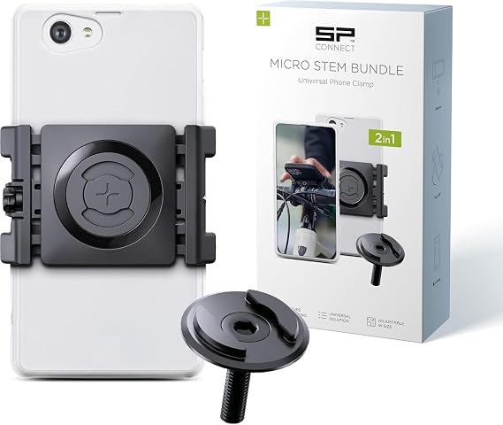SP CONNECT Micro Stem Mount Pro Clamp | SPC+ | Premium Mobile Phone Holder for Cycling | Electric Bicycle Cell-Phone Holders | Road Bike E-Bike