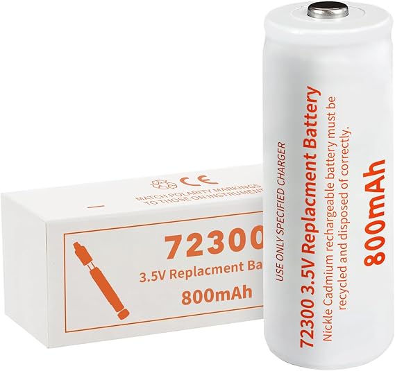 Replacement Battery for Welch Allyn 72300-3.5V 800mAh Nickel-Cadmium Rechargeable Battery - Compatible with Otoscope Models 71000-A & 71000-C