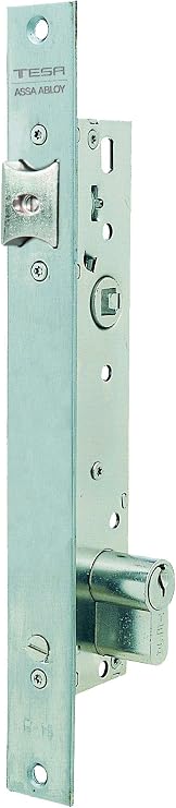 Tesa Assa Abloy 4219203 Ai Lock Galvanised for Wooden Doors. Input 20. without Cylinder Included. Stainless Steel