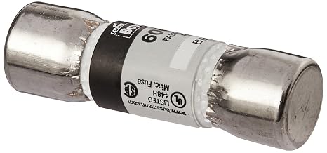 Eaton Bussmann Midget Fuse, Fast-Acting, 1A, 600V AC, Non-Indicating, 10kA at 600V AC BBS-1-1 Each