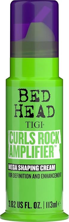 Bed Head by TIGI Curls Rock Amplifier Hair Cream - Deeply Hydrating, Curl Shaping & Defining Cream for Enhanced Curls & Waves, Anti-Frizz, Long-Lasting Hold, Moisture & Texture for Defined Volume