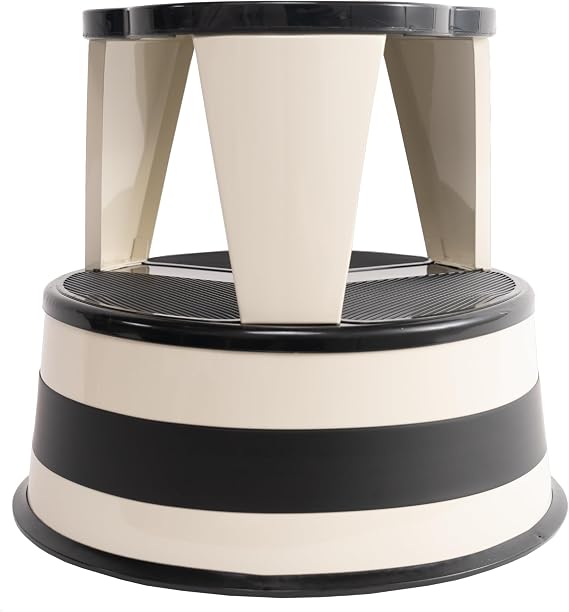Cramer Kik Step Steel Step Stool - Two Step Stool, Holds 350 lbs (Beige)