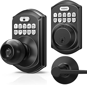 TEEHO Keyless Entry Door Lock - Keypad Door Lock with Handle