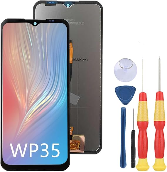 LCD Display Compatible with Oukitel WP35 LCD Display Touch Screen Assembly Repair Replacement Parts with Tools.