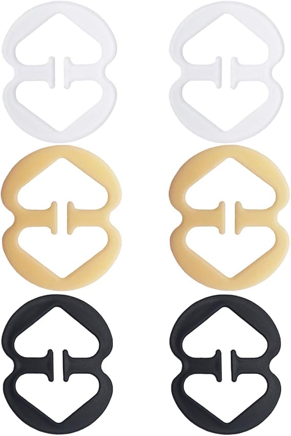 Bra Clips for straps racerback Conceal Straps for Cleavage Control - 6 Piece