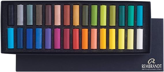 Rembrandt Soft Pastels, Half Stick, 30 Piece General Set