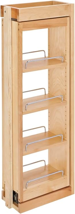 Rev-A-Shelf Kitchen Cabinet Pullout Wall Filler w/Soft-Close, 6" W x 33" H