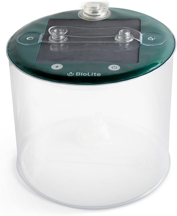 BioLite Luci Charge 150 Camping Lantern, Solar, USB-C, Rechargeable | 50-Hour Runtime, IP67 Waterproof, USB-A Charging Out