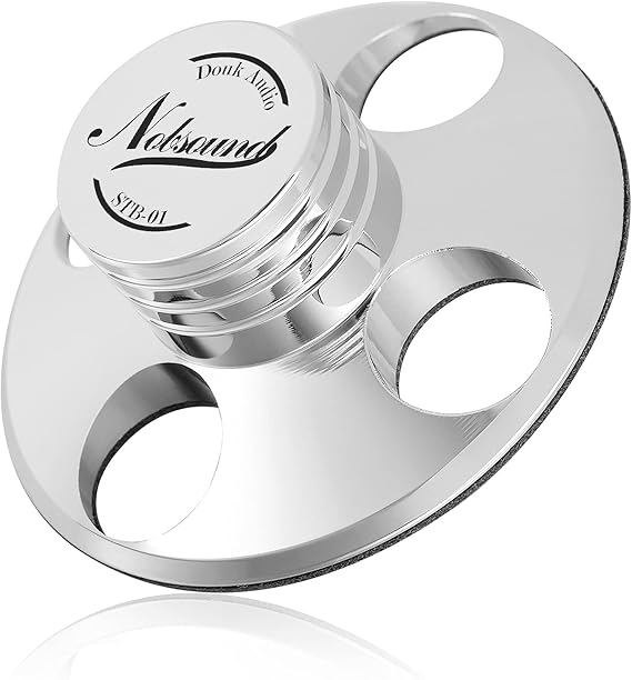 Nobsound STB-01 LP Vinyl Turntables Metal Disc Stabilizer Record Weight HiFi (Silver)