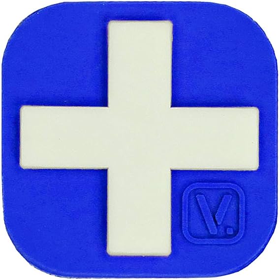 VANQUEST 1-Inch Medical Cross 'Super-Lumen' Glow-in-The-Dark Patch