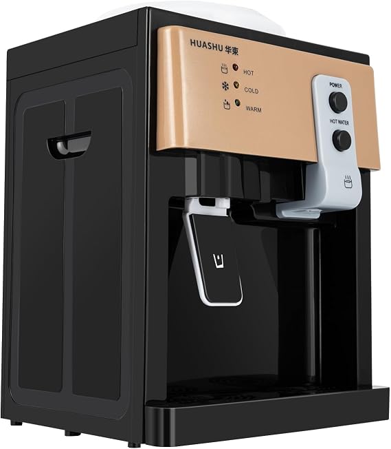 Countertop Water Cooler Dispenser, 3 Temp, Top Load, 1.2-5 Gal