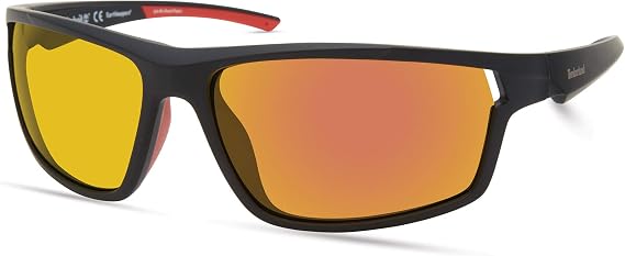 Timberland Men's TBA9271 Polarized Rectangular Sunglasses