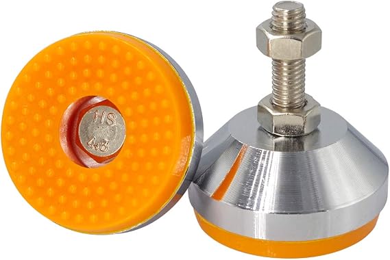 Wolfride 2Pcs Machine Leveling Feet Heavy Duty M10 Thread Adjustable Leg Leveler for Workbench, Machine