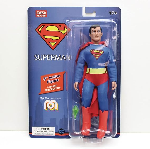 Mego DC Comics Superman 8" Action Figure Multicolor