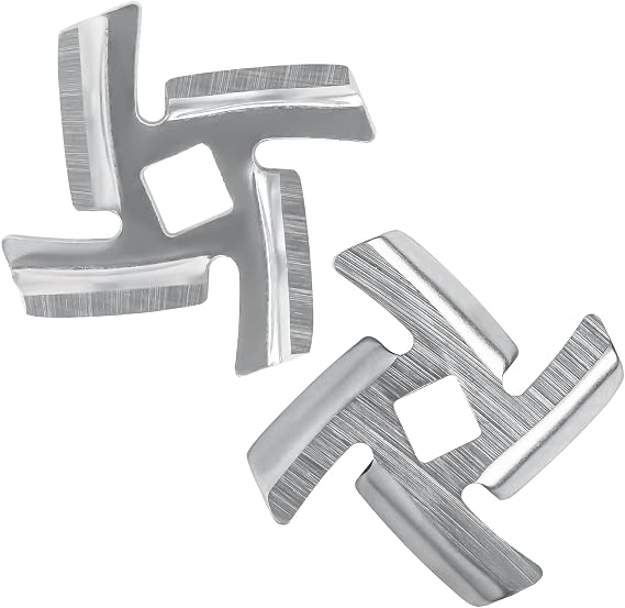 MAYITOP (2) Meat Grinder Cutting Blade Knife STAINLESS for Waring 026552 MG100 MG105 WPG200PC
