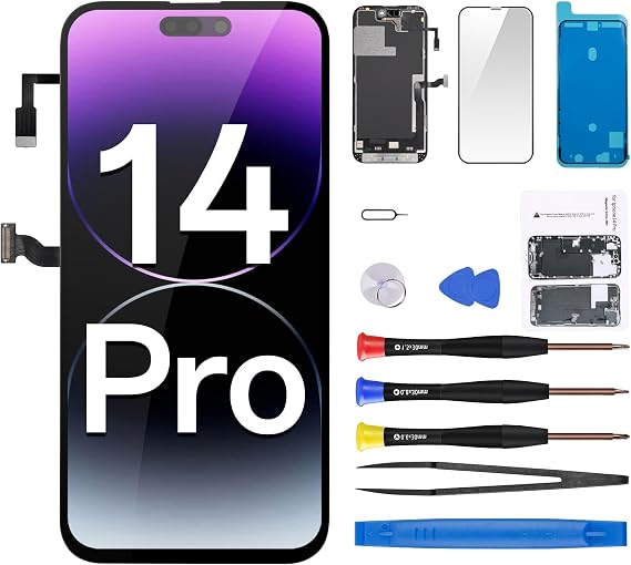 for iPhone 14 Pro Screen Replacement with Earpiece 6.1" LCD Display
