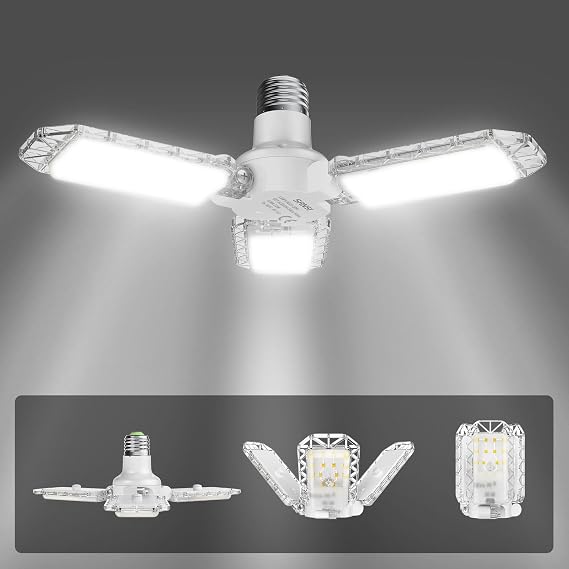 SANSI 22W E27 LED Garage Light Bulb 5000K Daylight 2700LM Super Bright [Energy Class F]