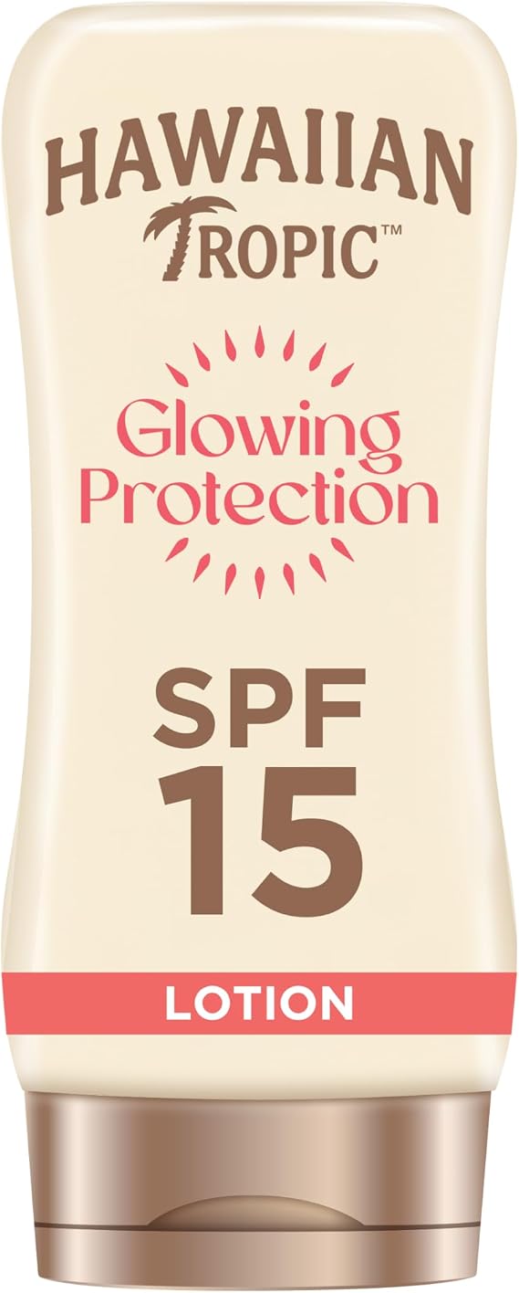 Hawaiian Tropic Glowing Protection Sunscreen Lotion - SPF 15-180ml