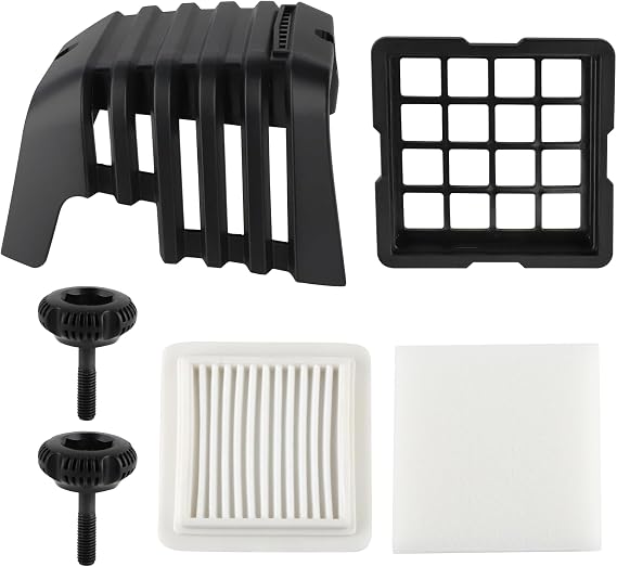 SRM 2620 Air Filter Cover Kit for Echo SRM-2620 SRM-2620T PE-2620 PAS-2620 SRM-3020 PPT-2620 SRM 2620 Weed Eater Trimmer SRM 2620 Air Filter Tune Up Kit with Air Filter Cover Fastener Knob