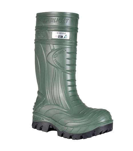 Cofra Thermic, Insulated PU Work Boots with Met-Guard, Oil and Chemical Resistant, Cold Weather -50C, CSA Approved, Size 4