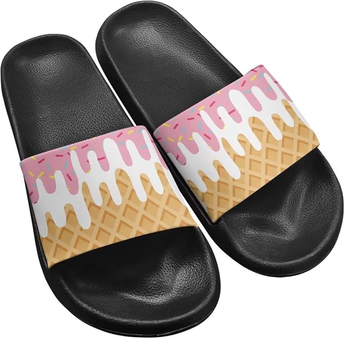 Summer Slide Slippers for Women Beach Slippers Slide Sandal Non-Slip Light Weight Shower Slides Sandals