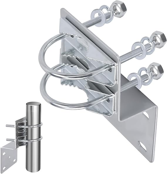 Pole Mounting Bracket Double U Bolt Clamp V Jaw Bracket Not Pole