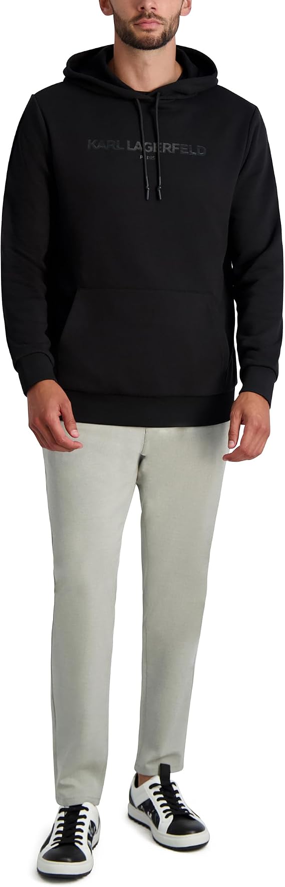 Karl Lagerfeld Paris Men's Classic Logo Hoodie