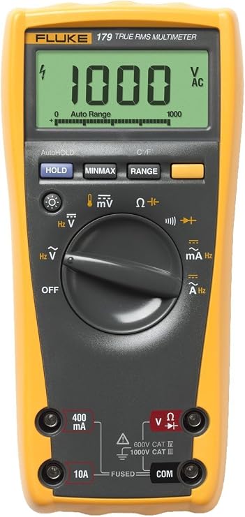 Digital Multimeter, 50 MOhms, 1000V, 10A