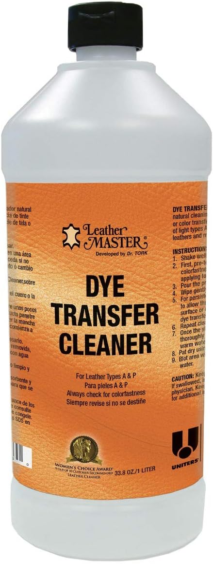 Leather Master Leather Dye Transfer Cleaner 1 Liter