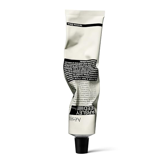 Aesop Parsley Seed Cleansing Masque | Clay Mask for Gentle but Deep Cleanse | Enhanced with Aloe Vera and Botanical Extracts | 2.3oz / 60mL